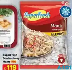 SUPERFRESH DONDURULMUŞ MANTI 1 KG
